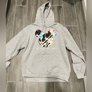 Disney NEFF X Mickey Mouse Mens Hoodie size‎ Medium Heather Gray